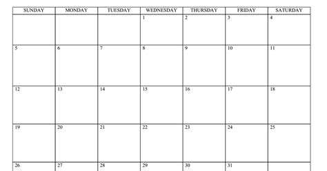 Printable Google Docs Calendar Templates.
